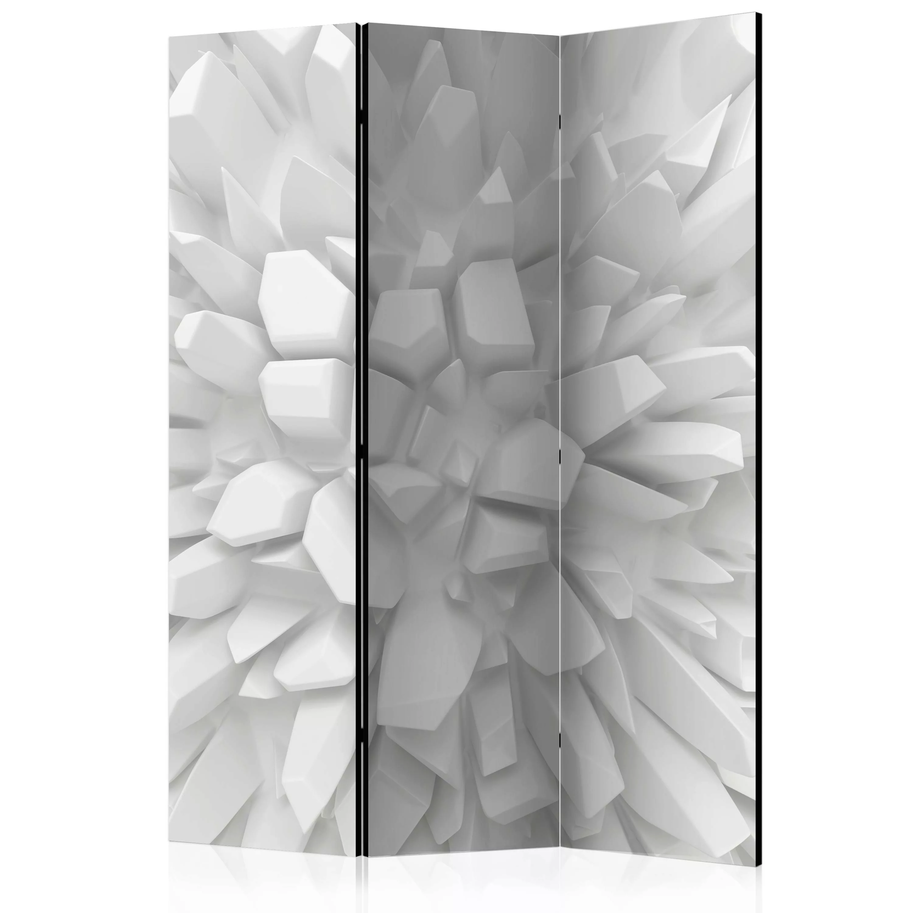 3-teiliges Paravent - White Dahlia [room Dividers] günstig online kaufen