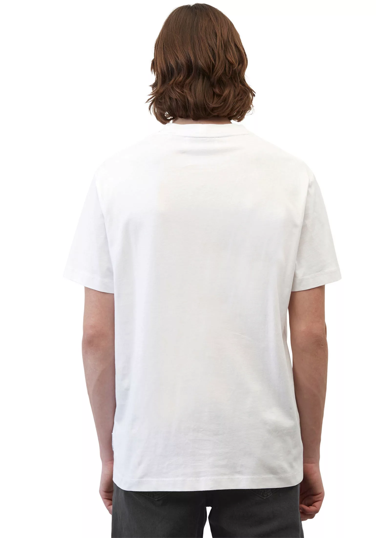 Marc O'Polo DENIM T-Shirt mit Labeling vorne mittig günstig online kaufen