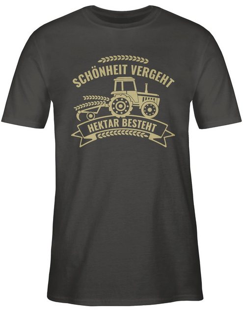 Shirtracer T-Shirt Schönheit vergeht Hektar besteht Landwirt Geschenk Bauer günstig online kaufen