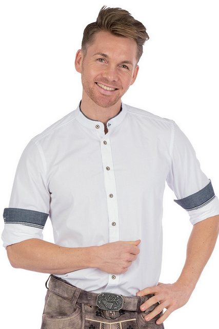 Spieth & Wensky Trachtenhemd Trachtenhemd - ACHIM - weiß/anthrazit günstig online kaufen
