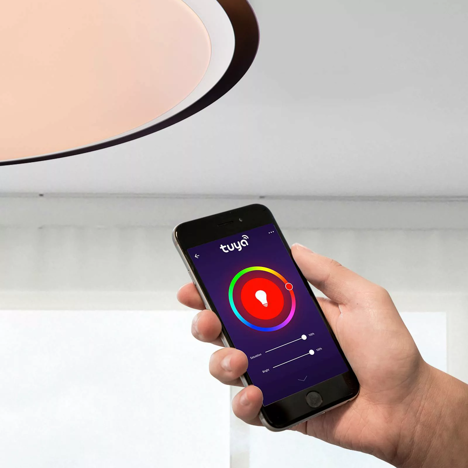 LED-Deckenleuchte Xaver Smart Home dimmbar CCT günstig online kaufen