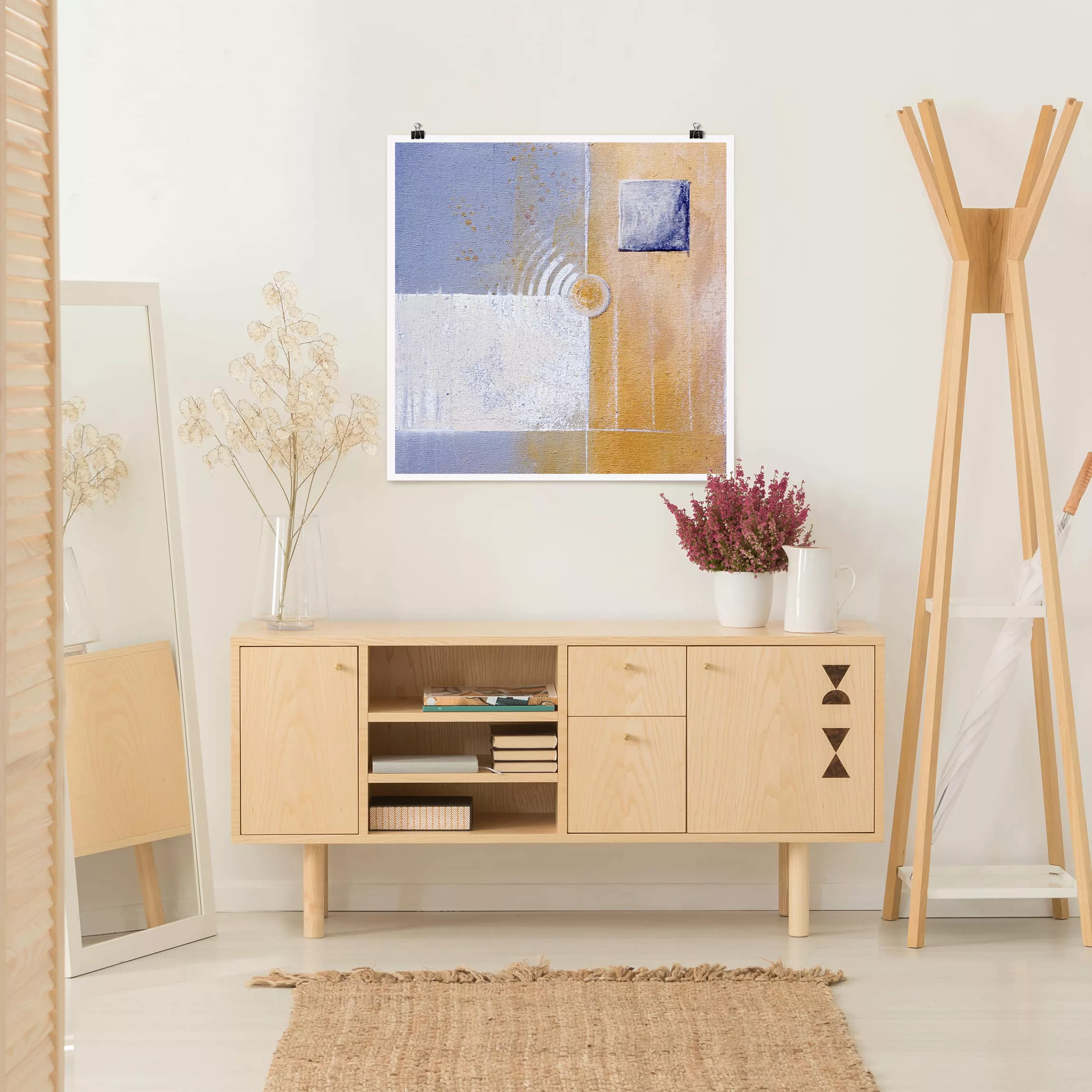Poster Abstrakt - Quadrat Pastel for your room günstig online kaufen