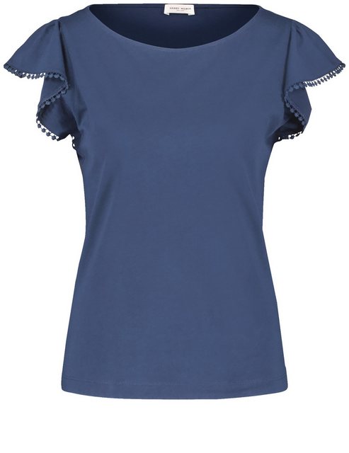 GERRY WEBER Kurzarmshirt T-Shirt mit Ärmelvolant günstig online kaufen