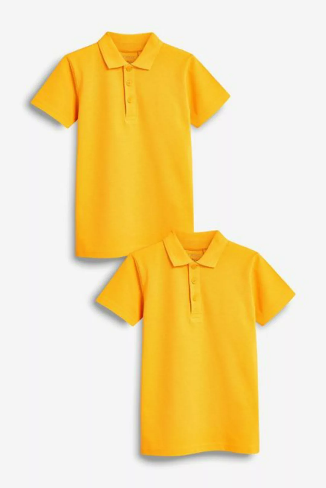 Next Poloshirt Schul-Poloshirts aus Baumwolle im 2er-Pack (2-tlg) günstig online kaufen