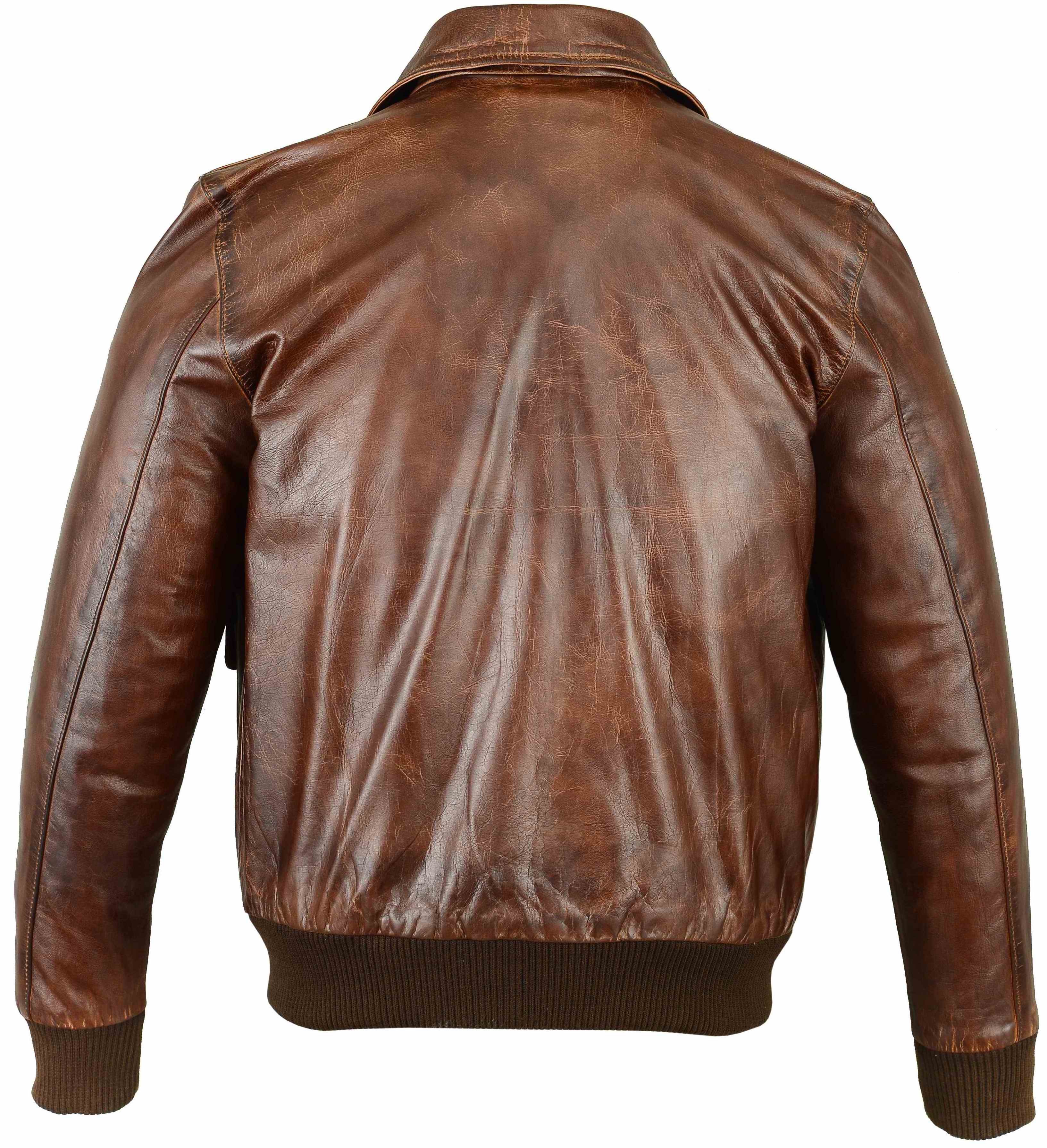 Baallo Lederjacke Herren A-2 Echtleder Fliegerjacke günstig online kaufen