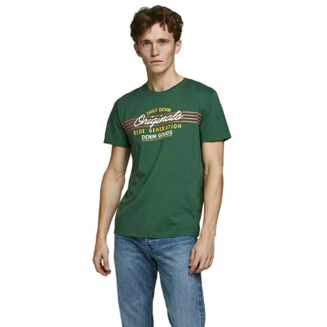Jack & Jones Tonni Crew Neck Kurzärmeliges T-shirt S Trekking Green / Regul günstig online kaufen
