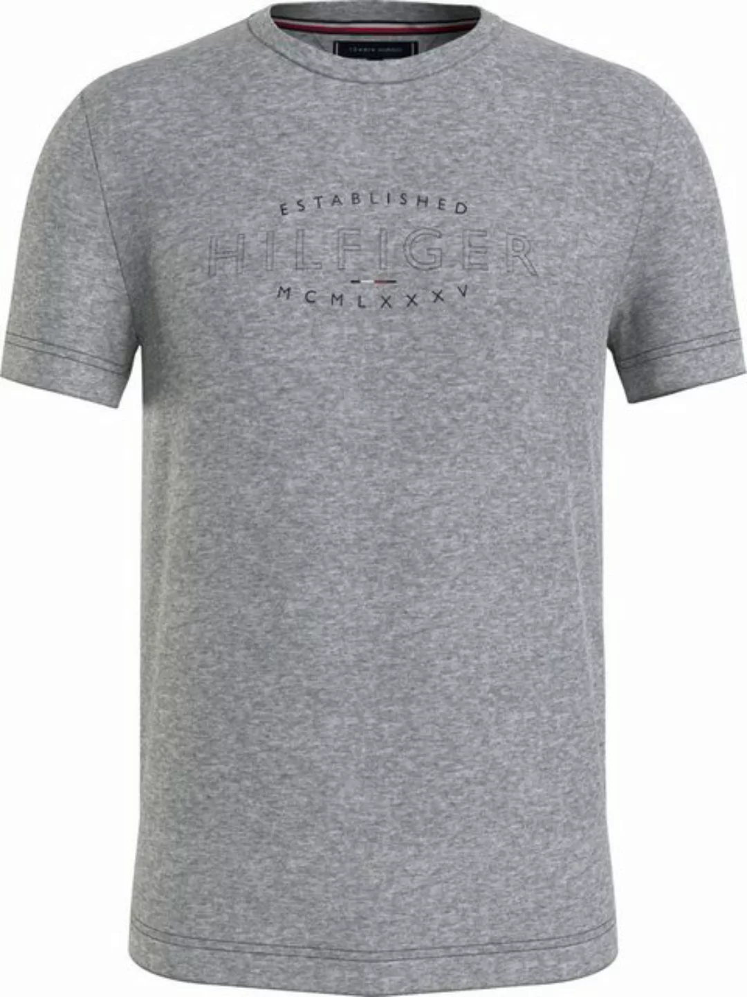 Tommy Hilfiger Rundhalsshirt HILFIGER CURVE LOGO TEE mit Logostickerei am Ä günstig online kaufen