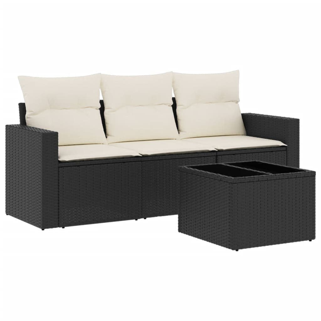 vidaXL Gartenlounge-Set 4-tlg. Garten-Sofagarnitur mit Kissen günstig online kaufen