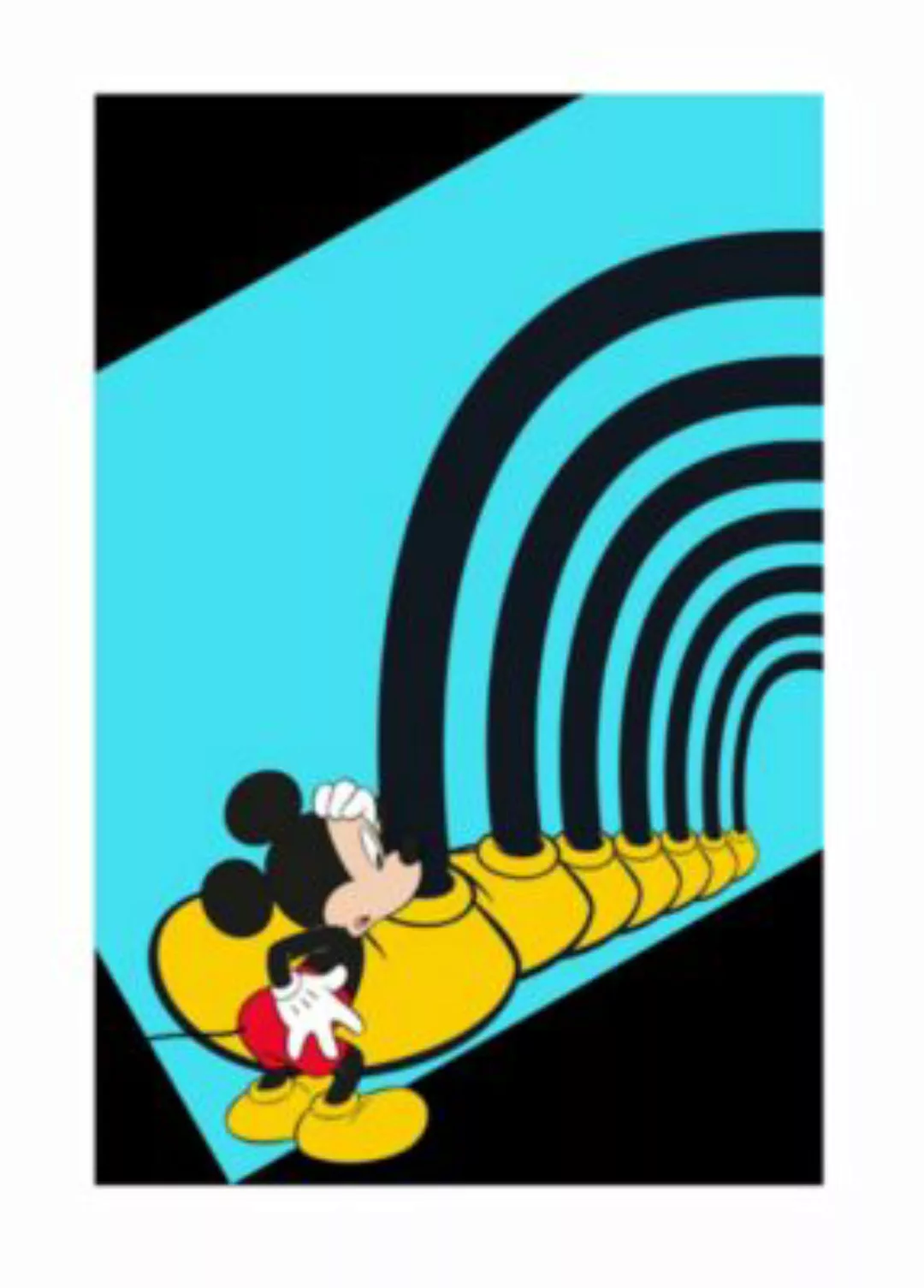 KOMAR Wandbild - Mickey Mouse Foot Tunnel - Größe: 50 x 70 cm mehrfarbig Gr günstig online kaufen