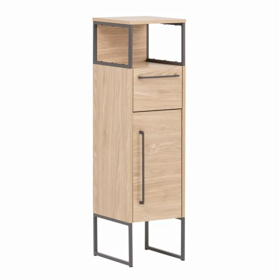 Badschrank in Eiche hell Nb. LIMOGES-80 Industrial Design, B/H/T: ca. 30,4/ günstig online kaufen