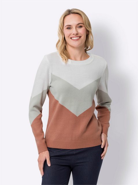 Sieh an! Strickpullover Rundhalspullover günstig online kaufen