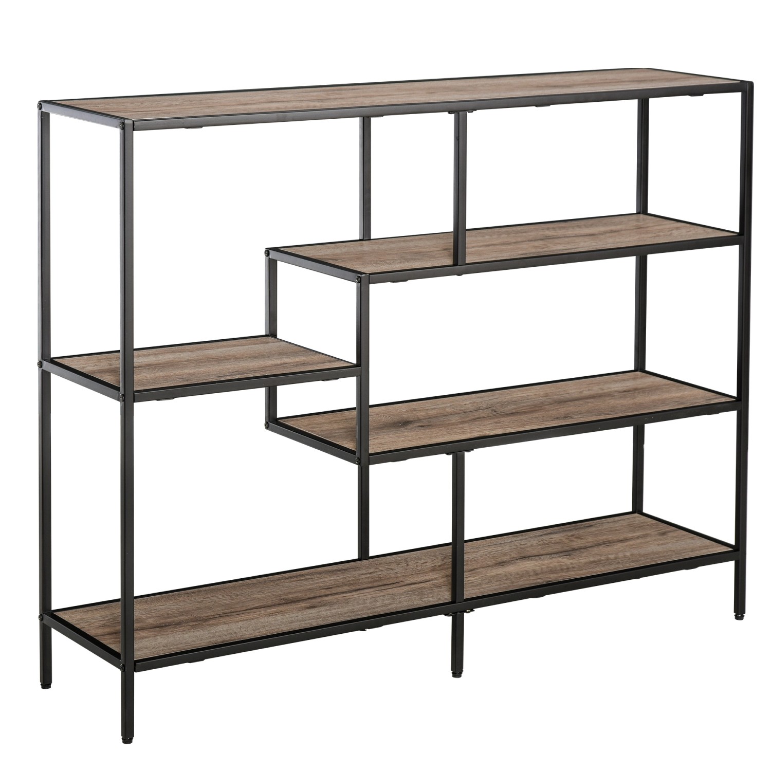 HOMCOM Bücherregal Standregal im industriellen Stil günstig online kaufen