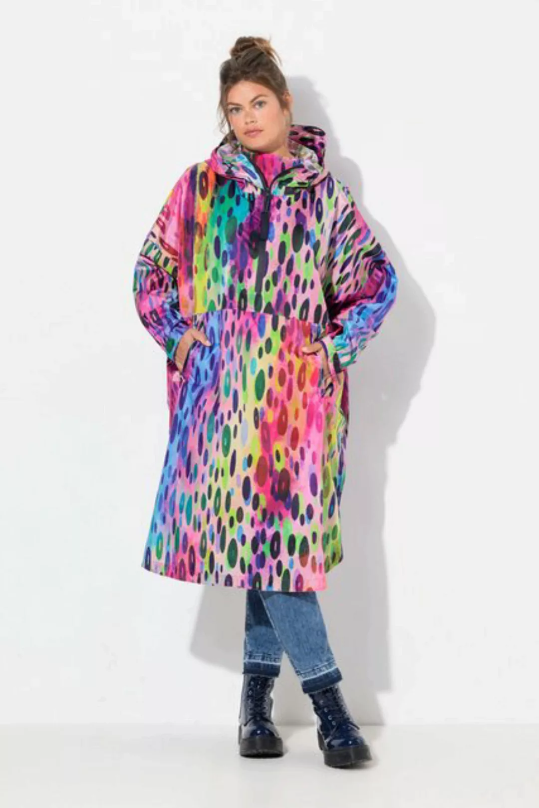 Laurasøn Funktionsjacke Funktions-Regencape Unisex Print Kapuze günstig online kaufen