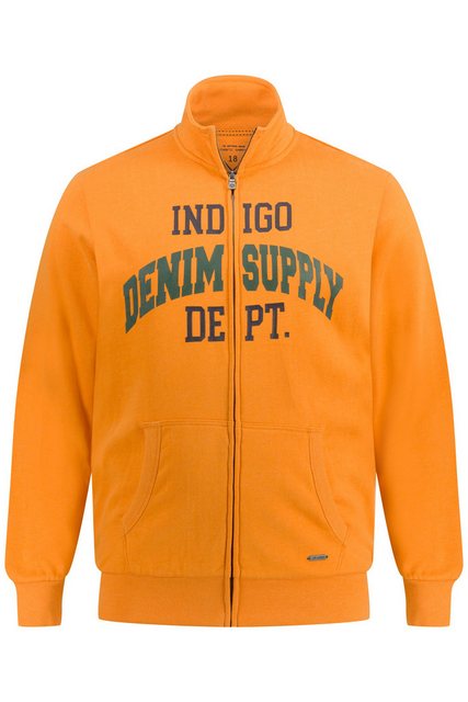 JP1880 Fleecejacke Sweatjacke Stehkragen Zipper Print günstig online kaufen