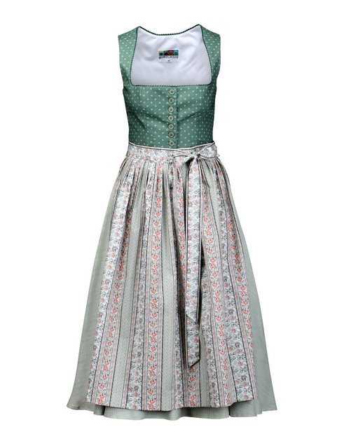 Berwin Dirndl Blaudruck-Dirndl mit Fischgrat-Rock (Einzelstück) günstig online kaufen