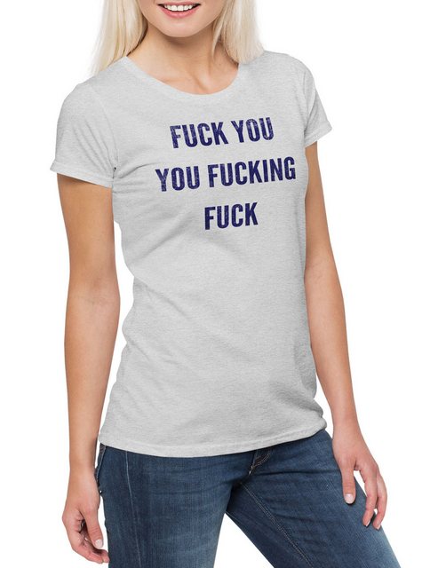 Urban Backwoods Print-Shirt Fuck You You Fucking Fuck Fun Damen T-Shirt Fra günstig online kaufen