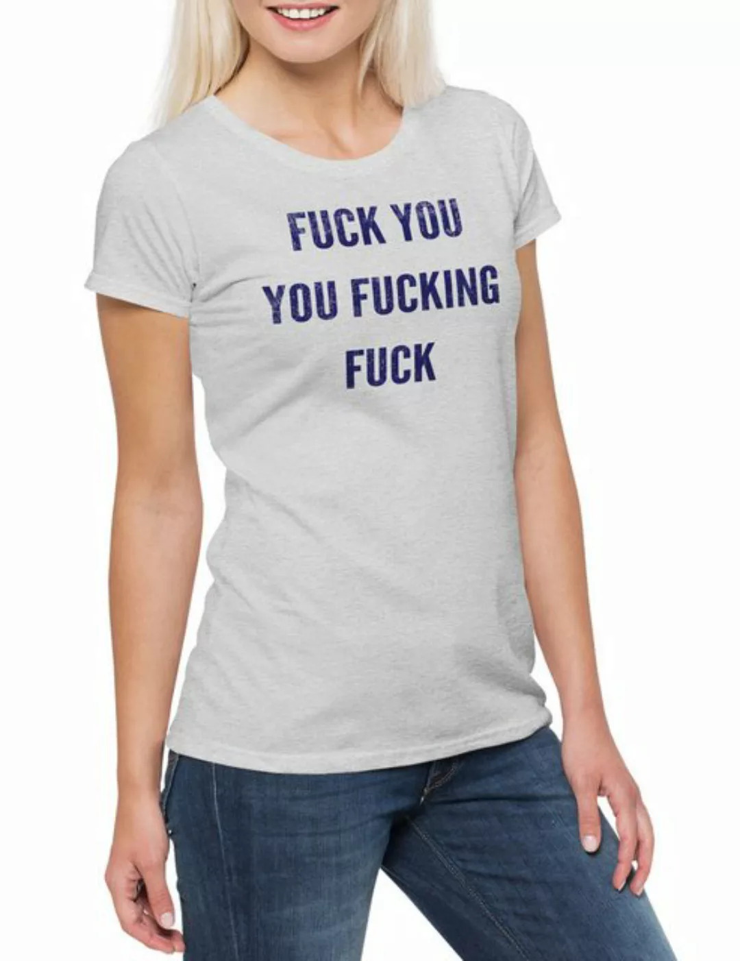 Urban Backwoods Print-Shirt Fuck You You Fucking Fuck Fun Damen T-Shirt Fra günstig online kaufen