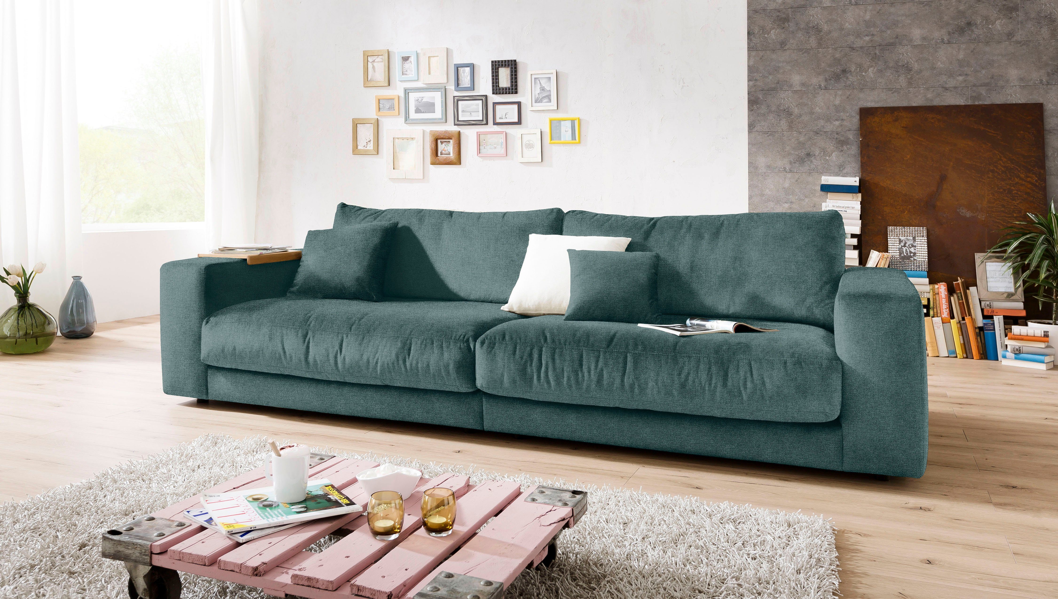 3C Candy Big-Sofa "Enisa II", incl. 1 Flatterkissen, Wahlweise mit Flecken- günstig online kaufen