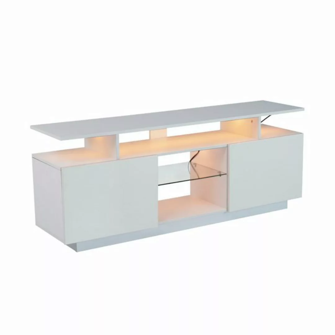 IDEASY TV-Schrank mit 16-farbiger LED-Beleuchtung, 1,4 m lang (Stilvoller A günstig online kaufen