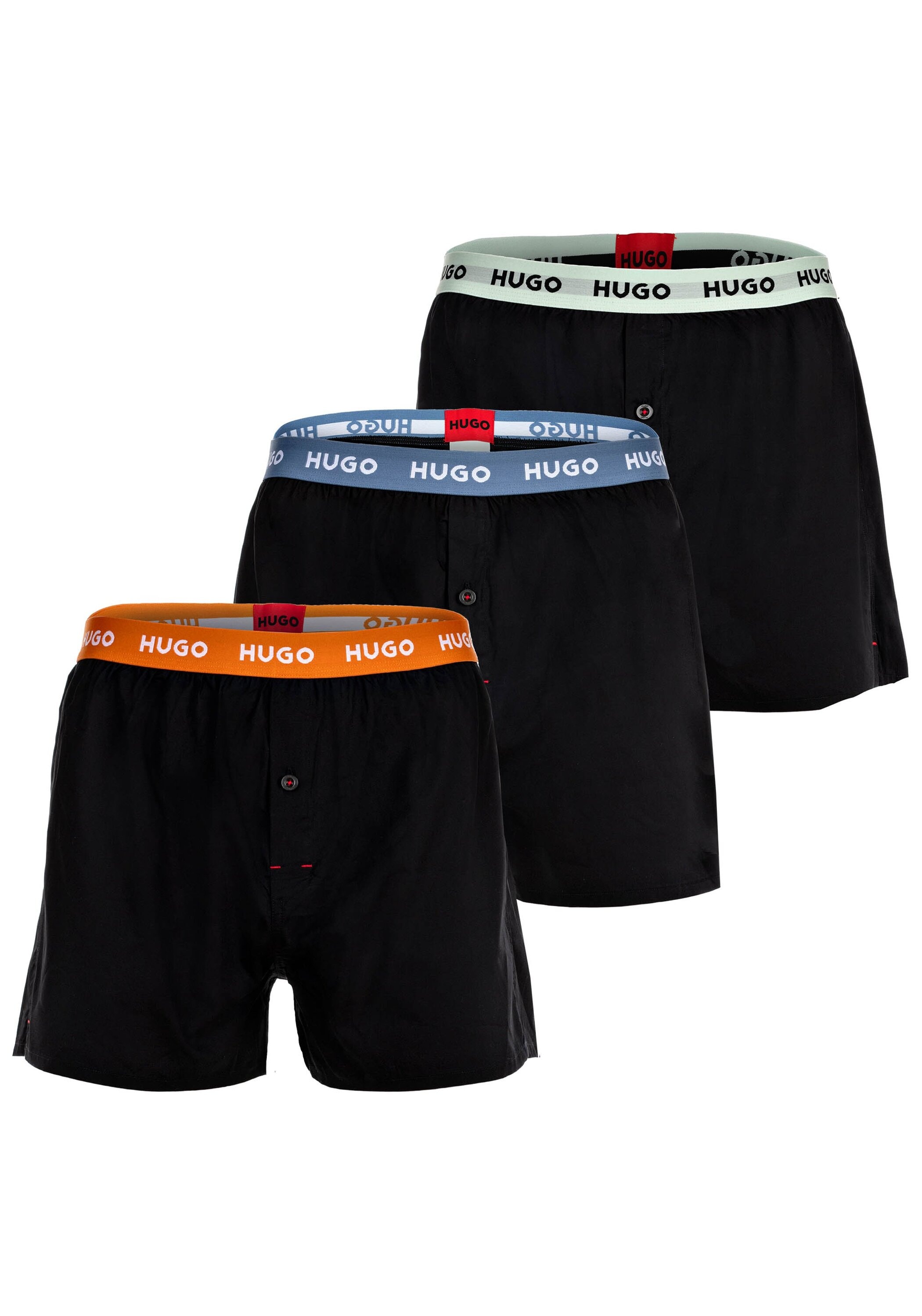 HUGO Boxershorts "Web-Boxershorts Woven Boxer Triplet 3er Pack" günstig online kaufen