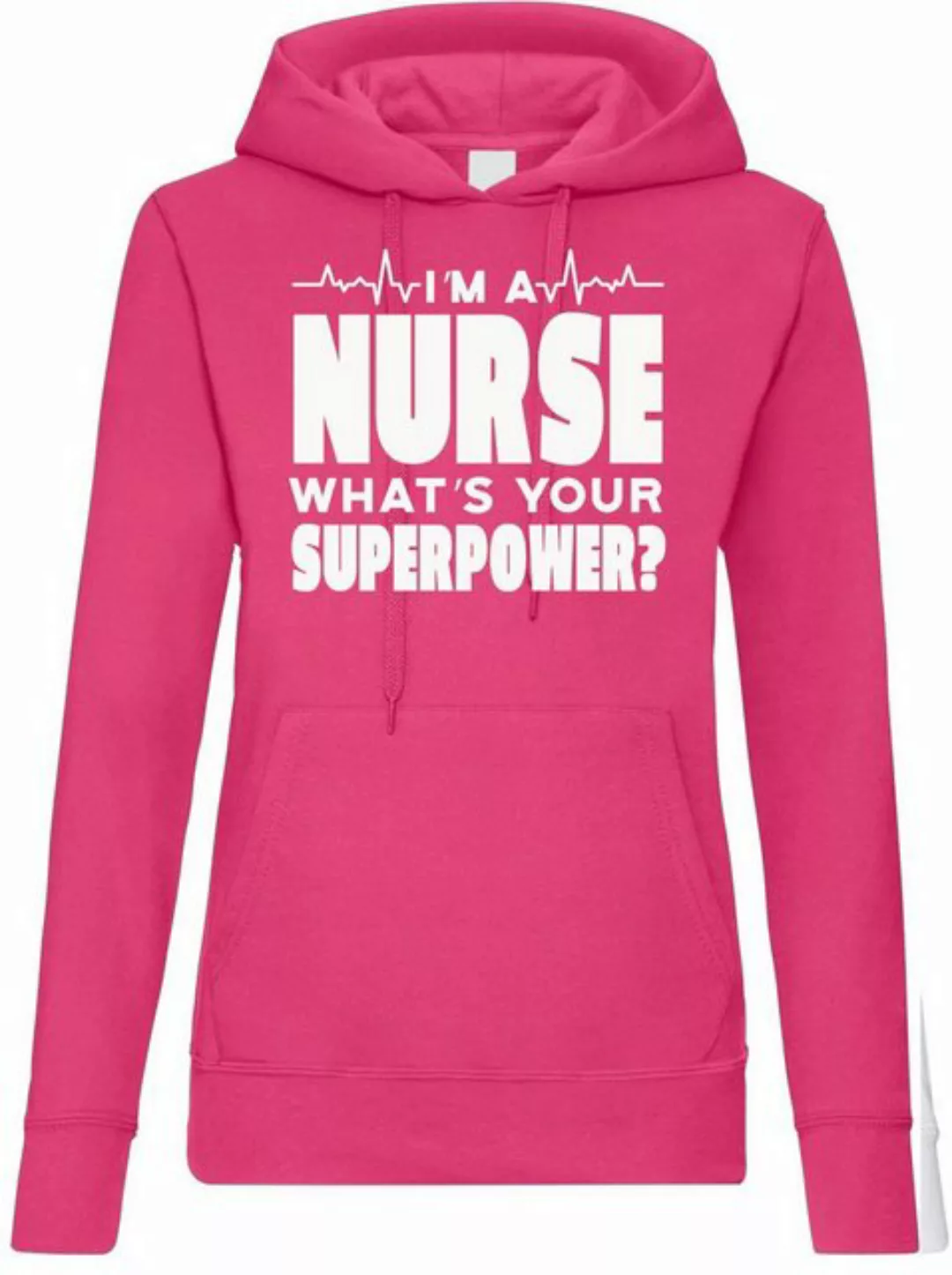 Youth Designz Kapuzenpullover "I´m A Nurse, What´s Your Superpower?" Damen günstig online kaufen