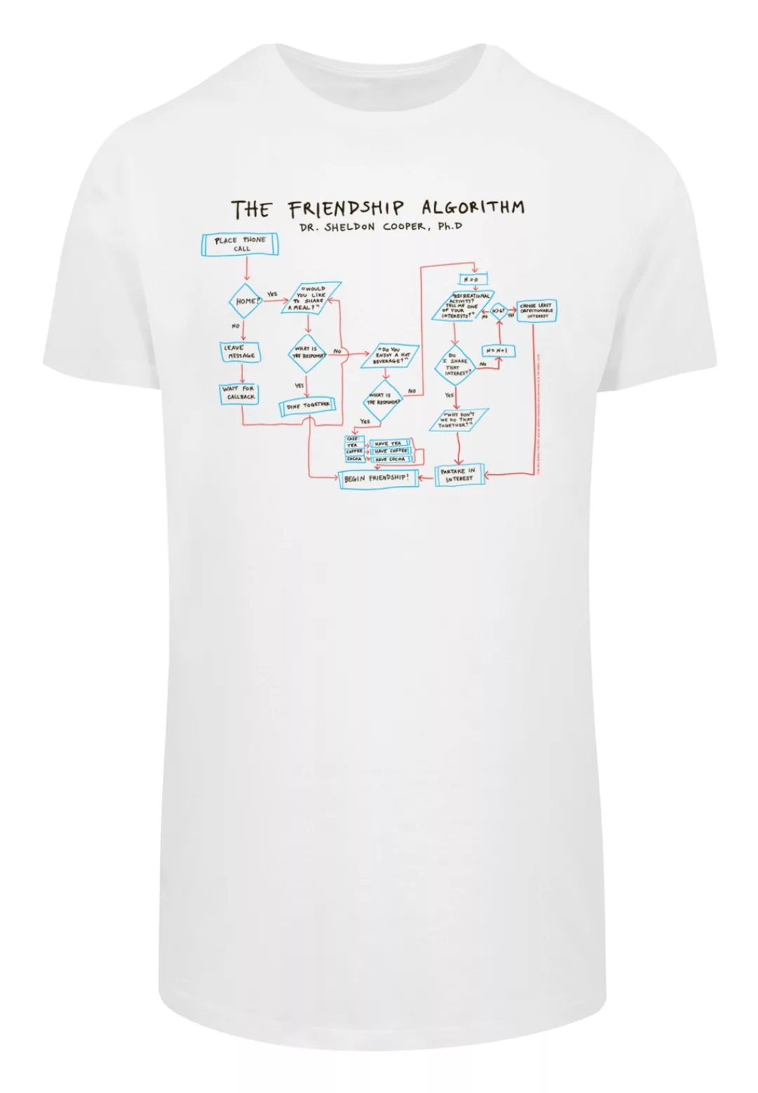 F4NT4STIC T-Shirt "Big Bang Theory Friendship Algorithm", Herren,Premium Me günstig online kaufen