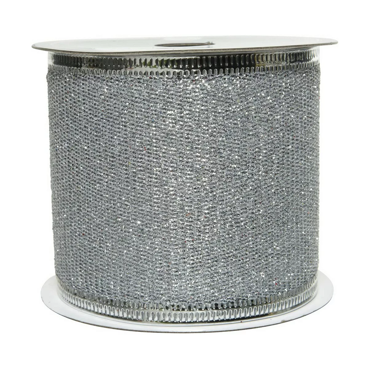 Band Decoris Weihnachten Deko Schleife Silberfarben Glitzernd (6,3 X 270 Cm günstig online kaufen