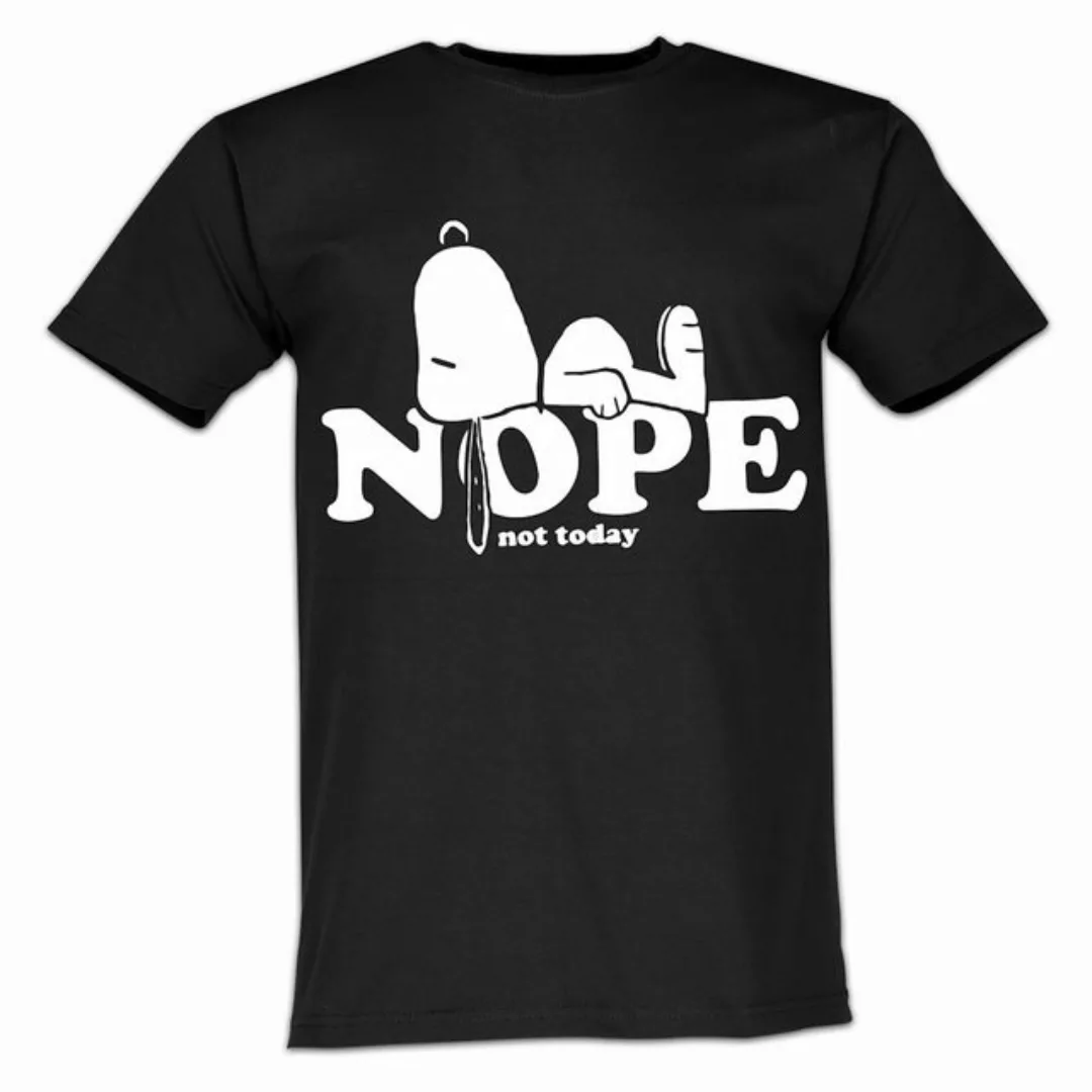Lustige & Witzige T-Shirts T-Shirt T-Shirt Nope Not Today Fun-Shirt Party L günstig online kaufen