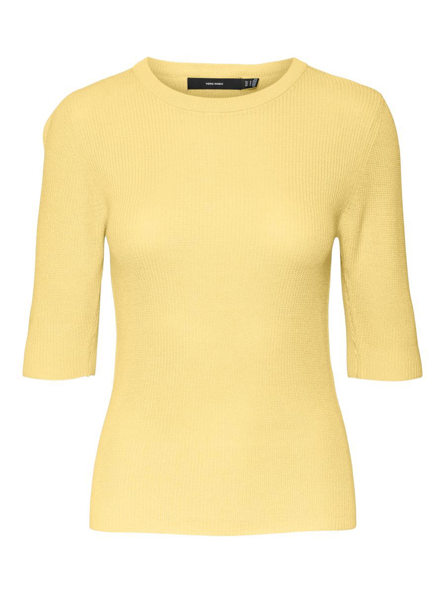 VERO MODA 2/4-arm Strickpullover Damen Gelb günstig online kaufen
