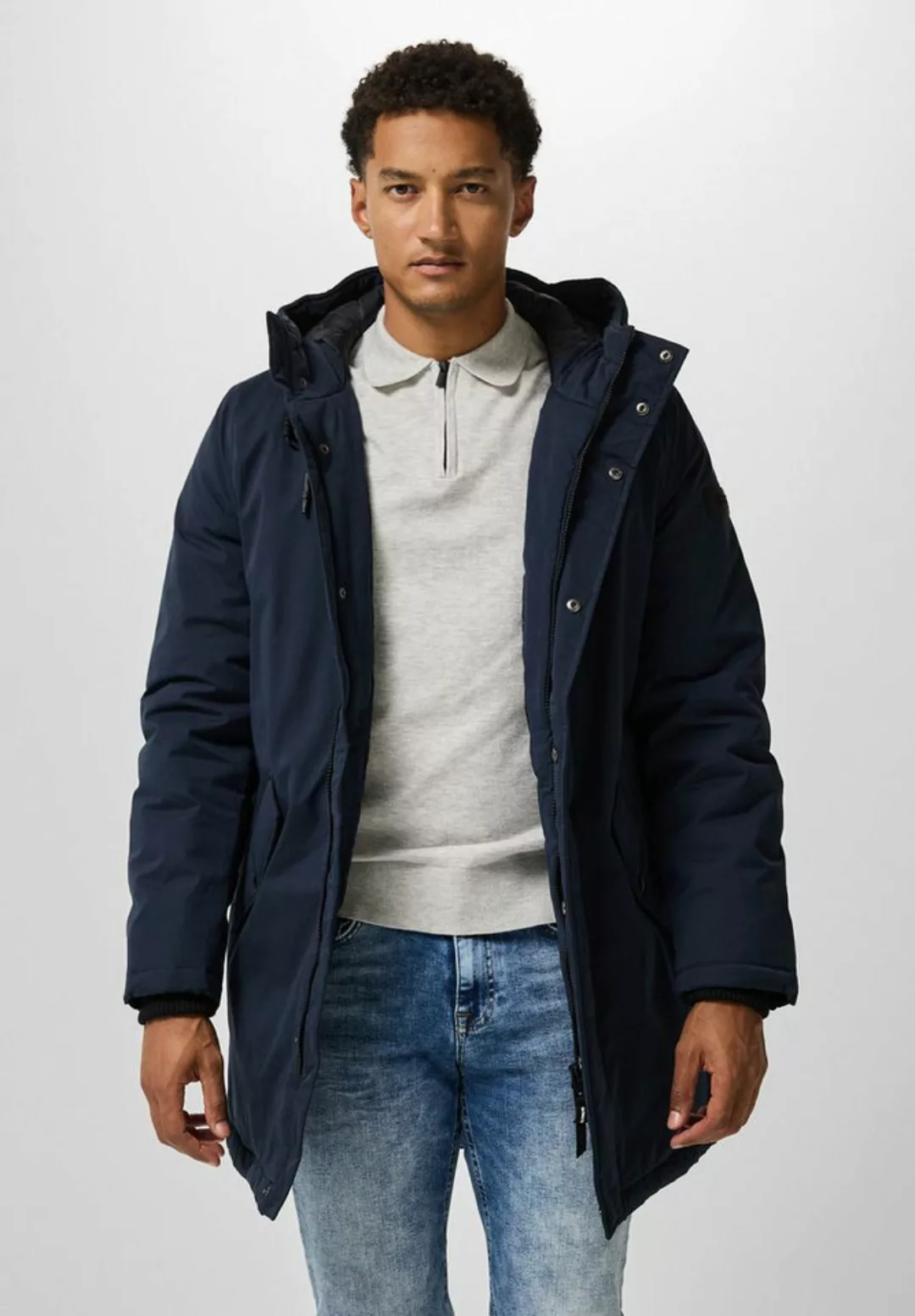 STREET ONE MEN Steppjacke mit Kapuze günstig online kaufen