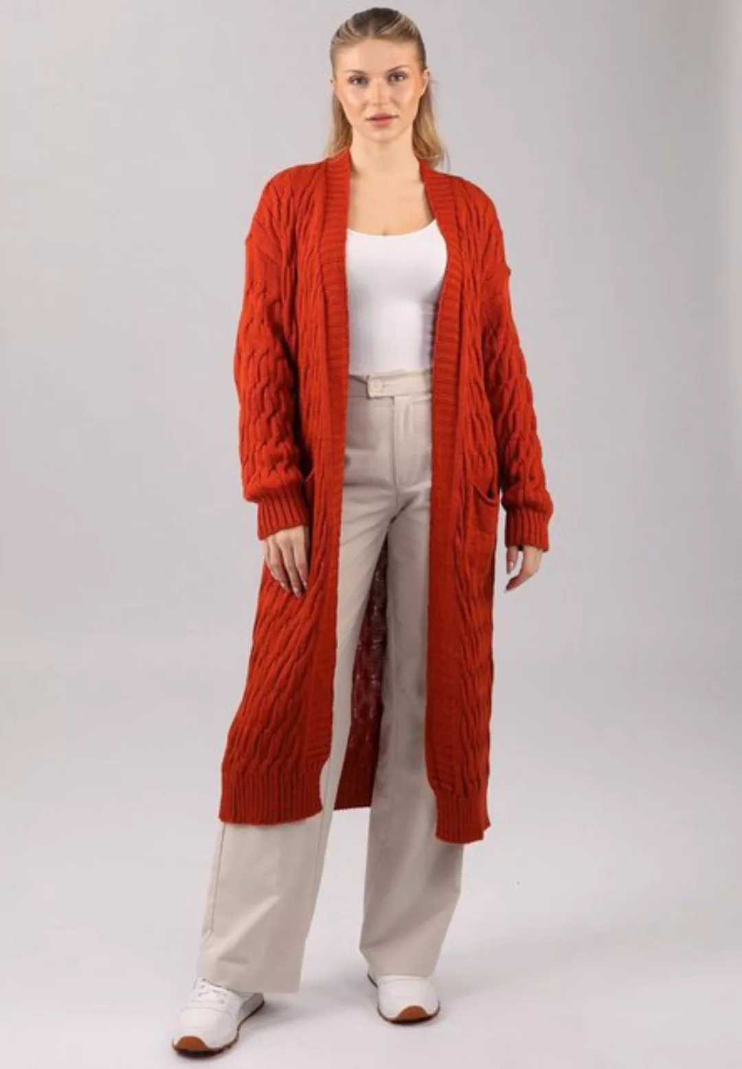 YC Fashion & Style Longstrickjacke Vielseitiger Strick-Cardigan in Einheits günstig online kaufen