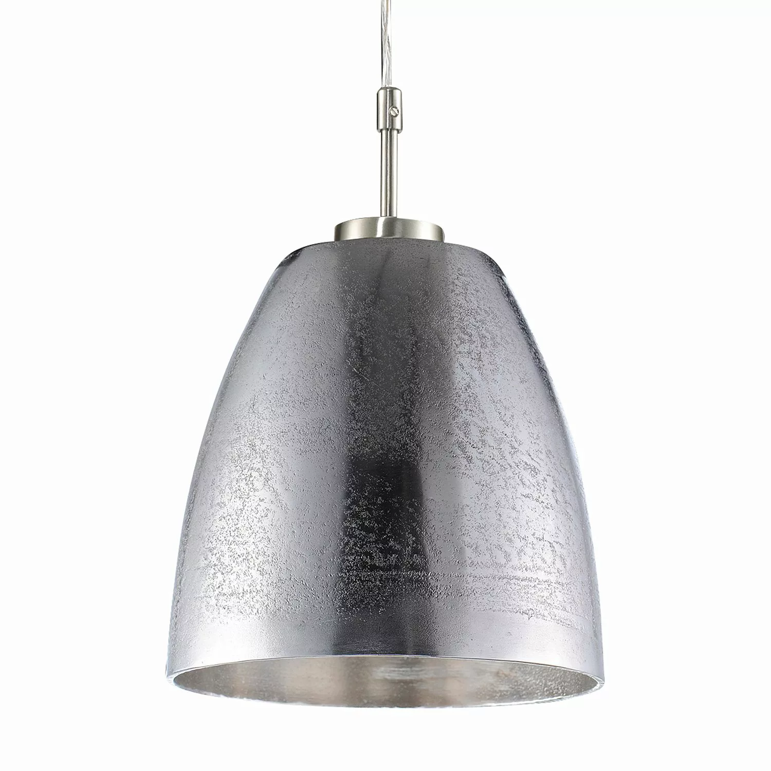 Fischer-Honsel Pendelleuchte, 1-flammig, Nickel matt antik - silber - Lampe günstig online kaufen