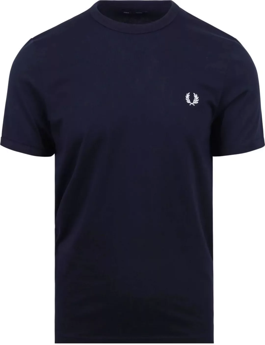 Fred Perry Ringer T-Shirt Dunkelblau - Größe S günstig online kaufen