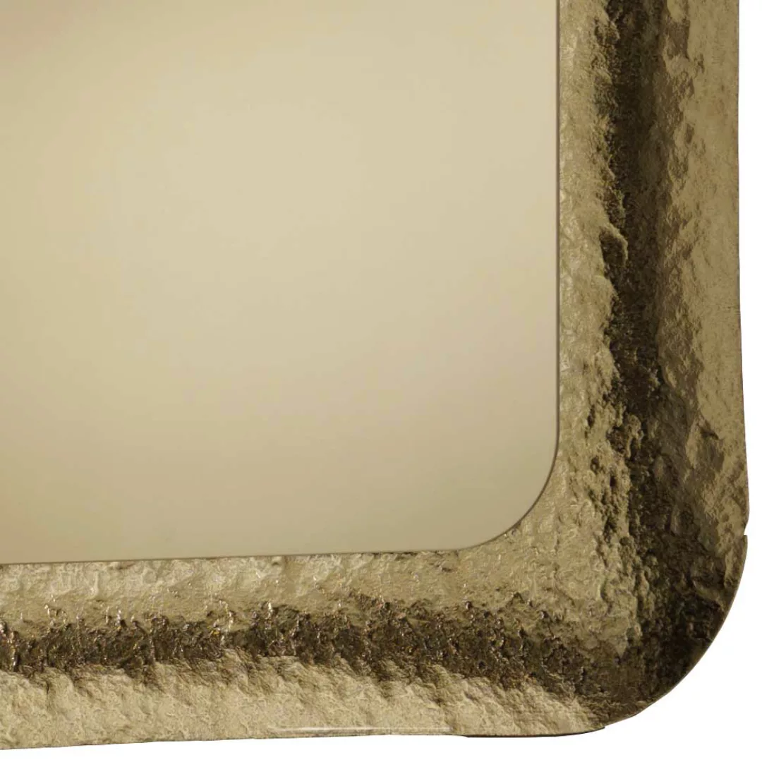 Spiegel mit Glasrahmen in Bronzefarben modernes Design günstig online kaufen