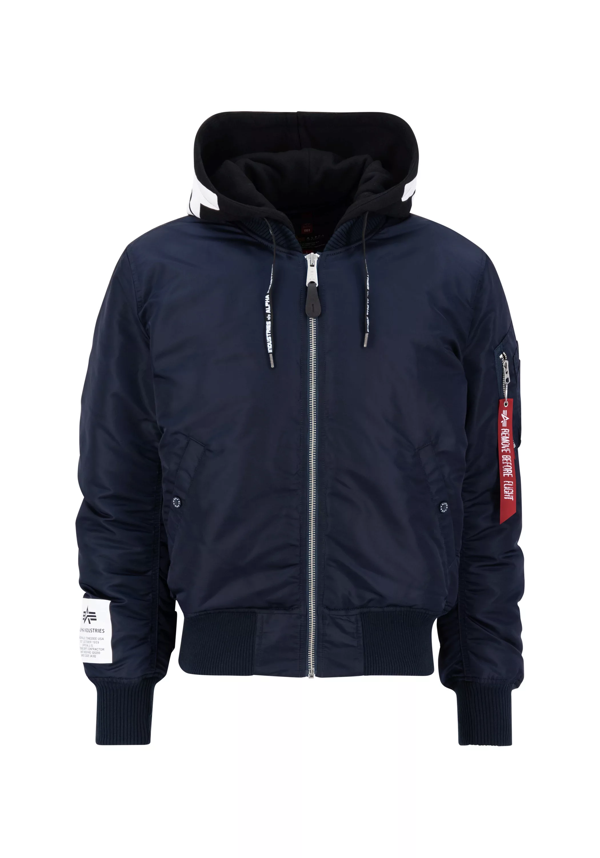 Alpha Industries Bomberjacke "MA-1 Zip Hood Print Bomberjacke" günstig online kaufen
