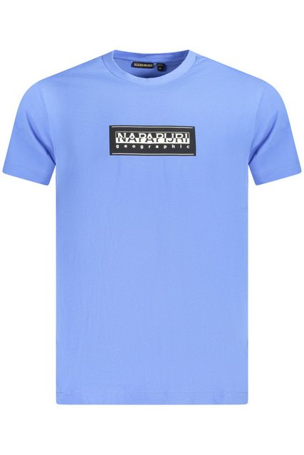 Napapijri T-Shirt Herren Kurzarm-T-Shirt aus Bio-Baumwolle – Blau günstig online kaufen