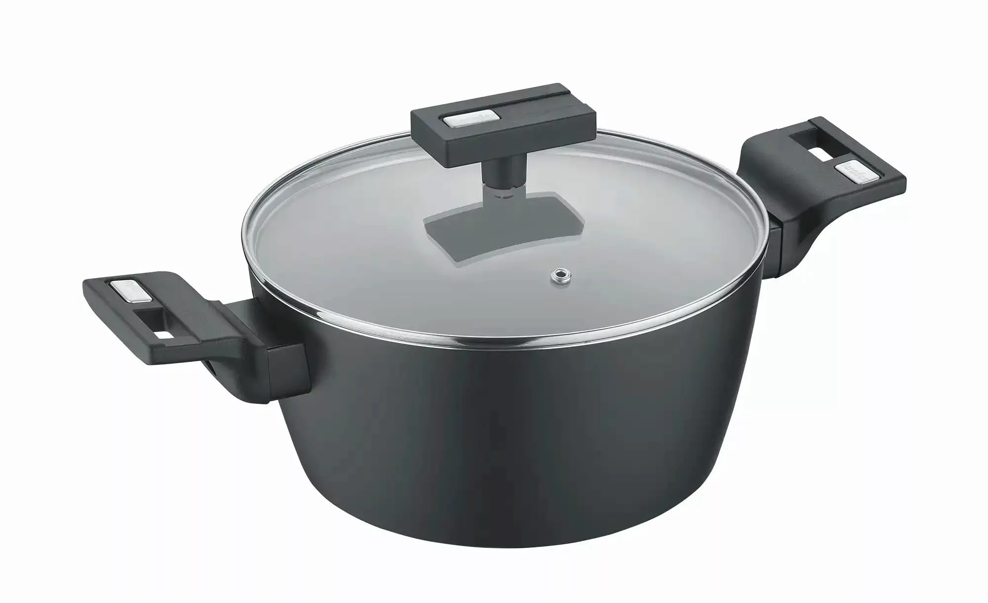 Kochtopf  b.clever ¦ schwarz ¦ Aluminium ¦ Maße (cm): H: 9,8  Ø: 20 Töpfe & günstig online kaufen