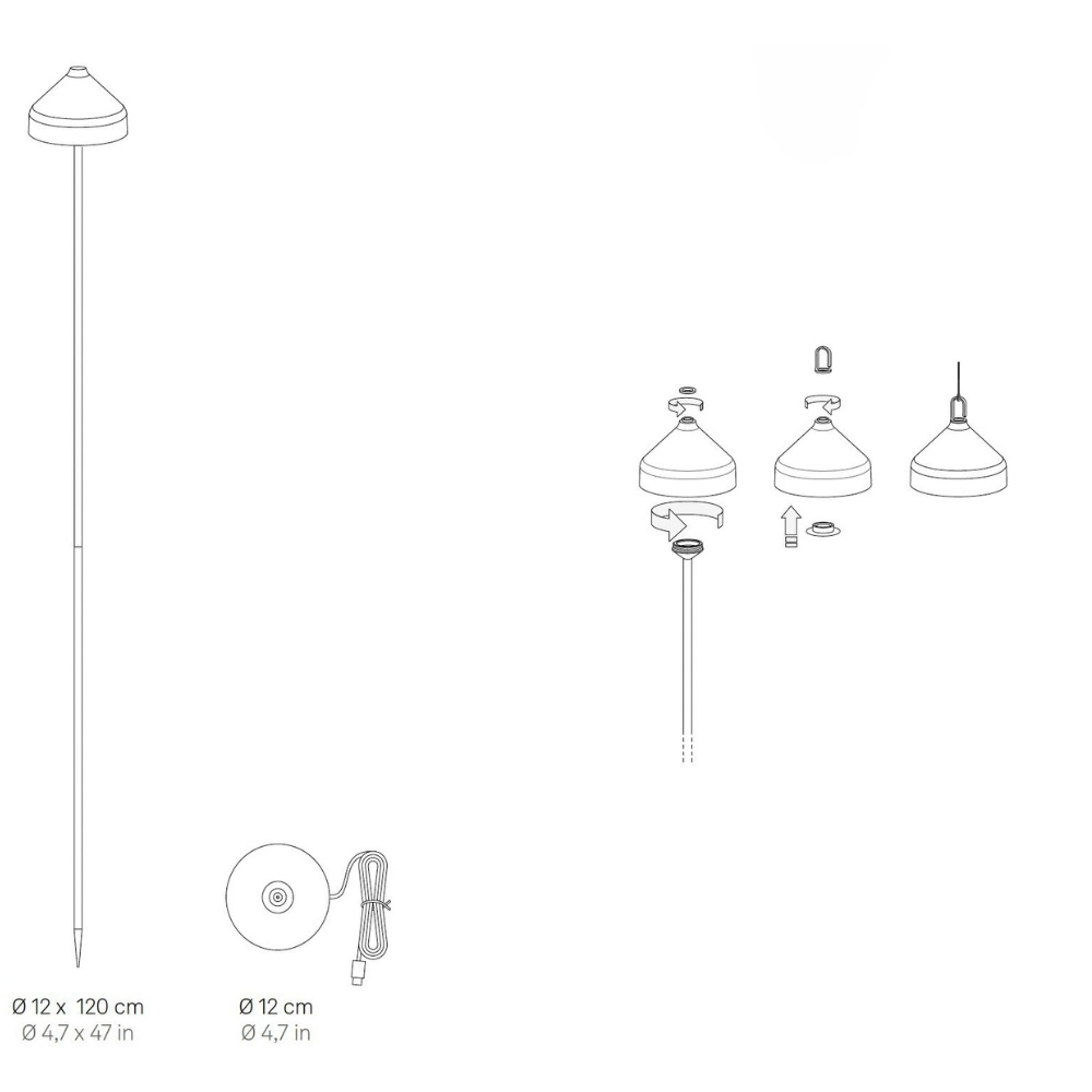 LED Akku Erdspießleuchte Amelie in Weiß-matt 3W 130lm IP65 günstig online kaufen