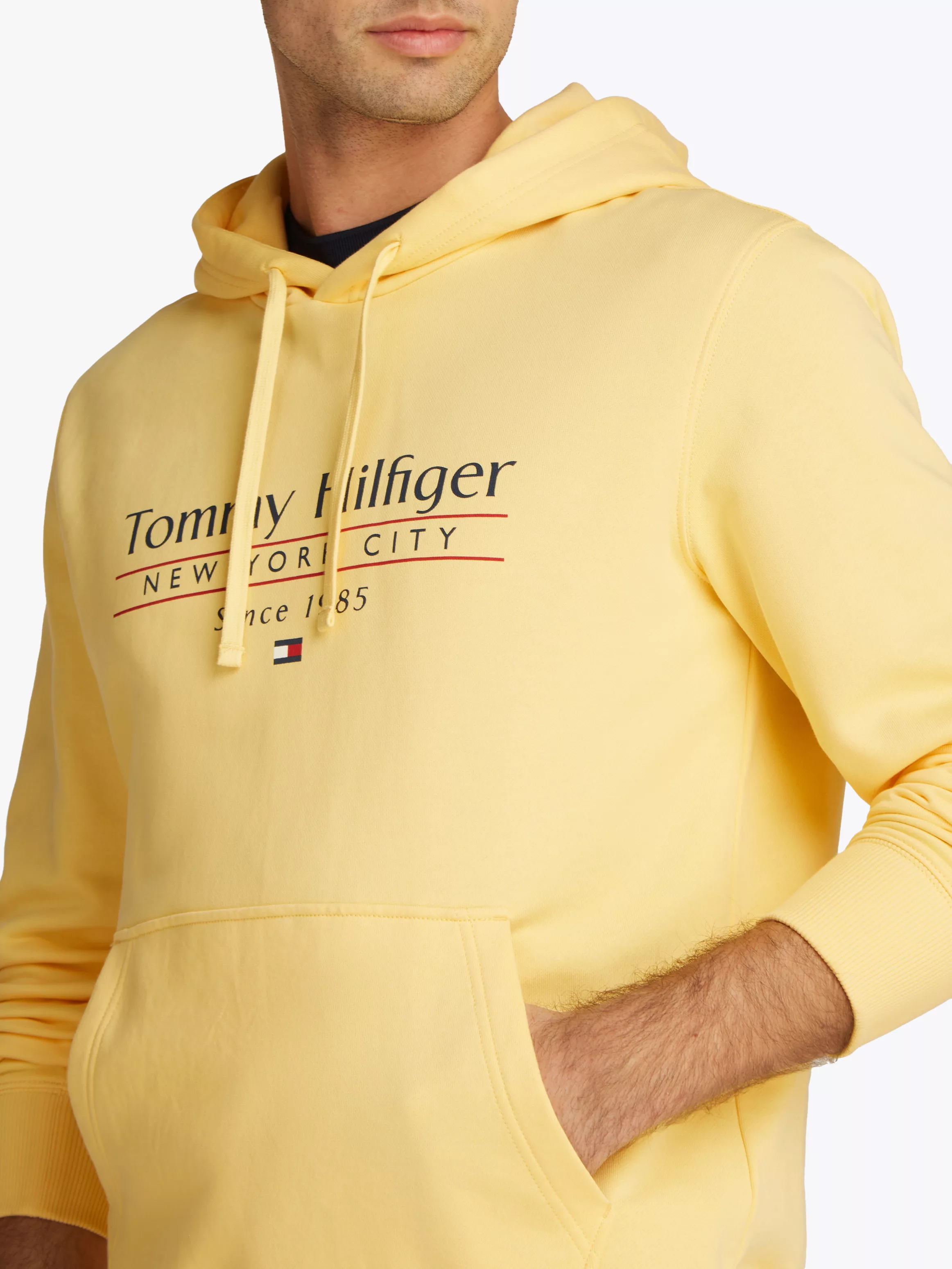 Tommy Hilfiger Hoodie "HILFIGER CENTER STACK HOODY", mit großem mehrfarbige günstig online kaufen