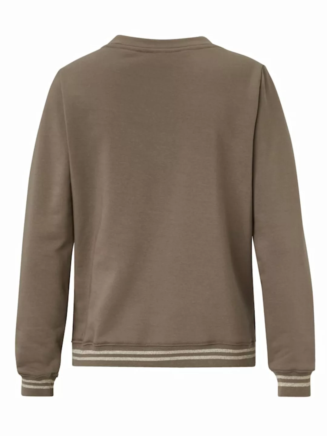 Sweatshirt mit Folienprint REKEN MAAR Grün günstig online kaufen