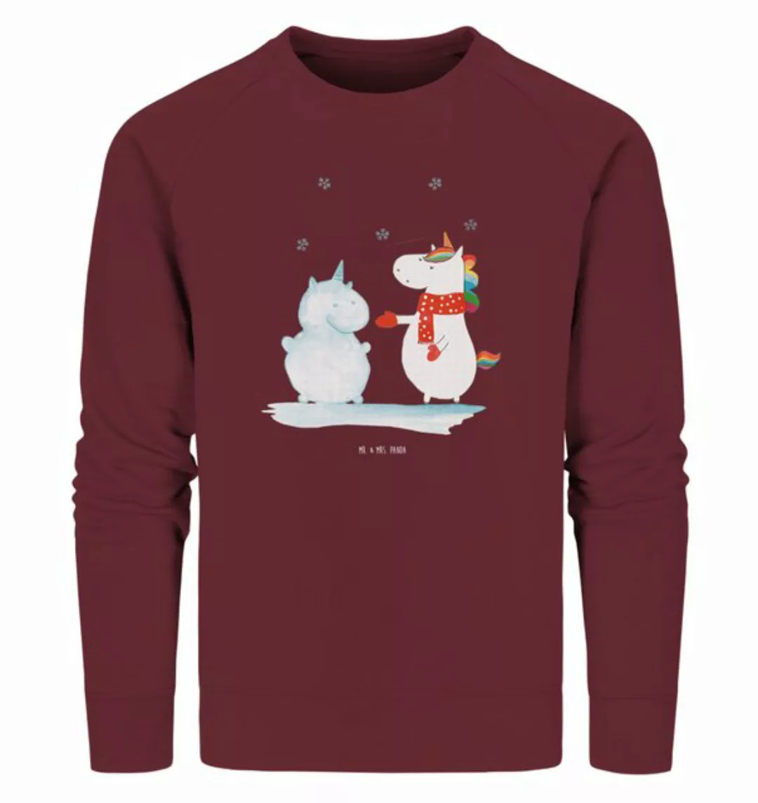 Mr. & Mrs. Panda Longpullover Größe L Einhorn Schneemann - Burgundy - Gesch günstig online kaufen