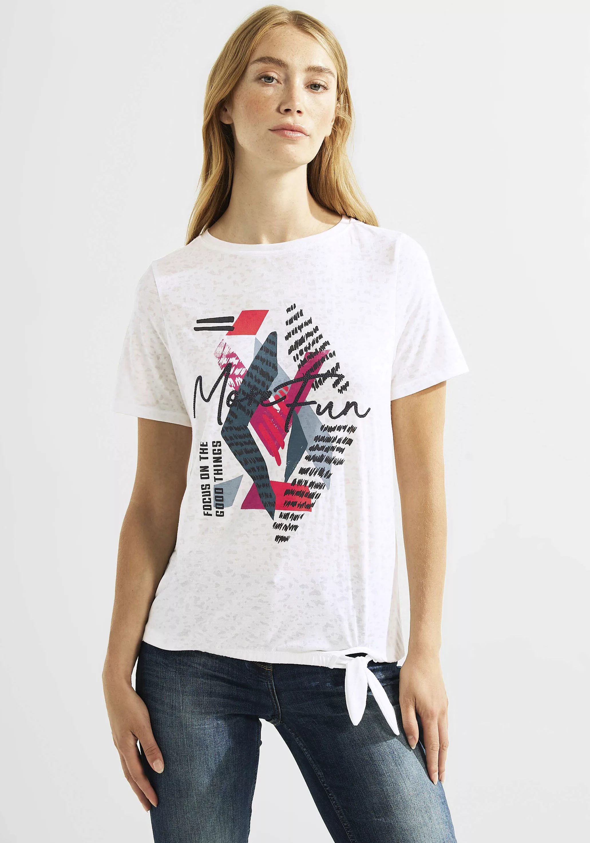 Cecil T-Shirt, im Burn-Out-Design günstig online kaufen