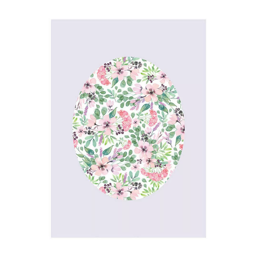 Komar Wandbild Shelly Patterns Lavender Blumen B/L: ca. 30x40 cm günstig online kaufen