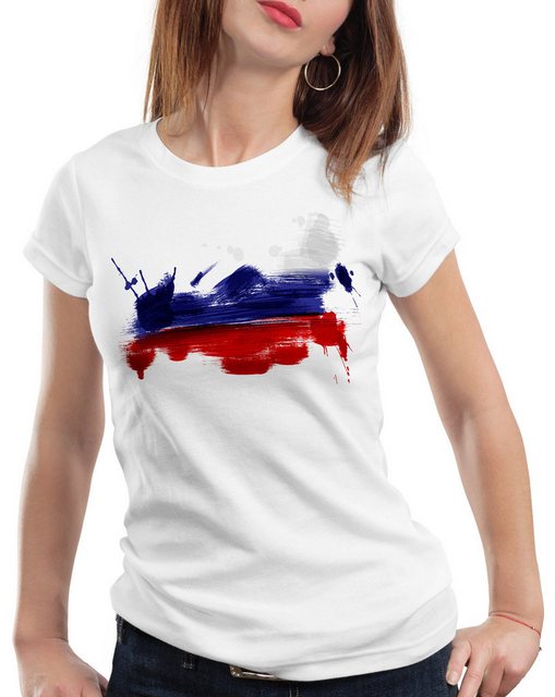 style3 T-Shirt Flagge Russland Fußball Sport Russia WM EM Fahne günstig online kaufen