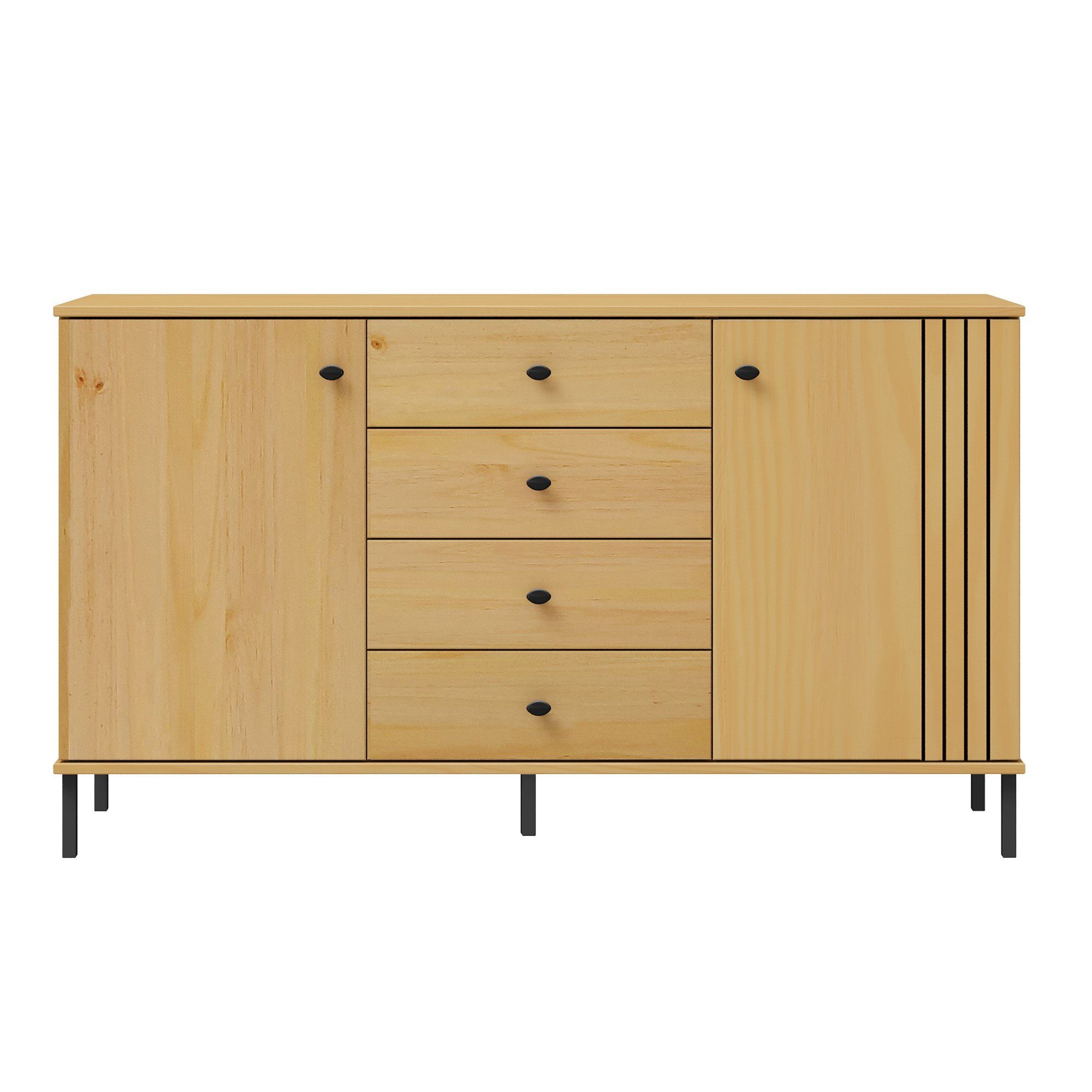 Woodroom Sideboard Sevilla, Moderne Kommode, Kiefer günstig online kaufen