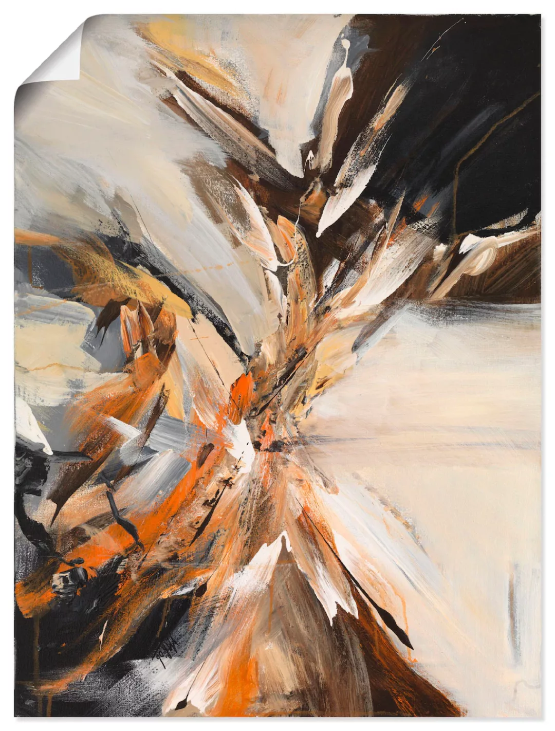 Artland Wandbild »Abstrakt IV«, Gegenstandslos, (1 St.), als Leinwandbild, günstig online kaufen