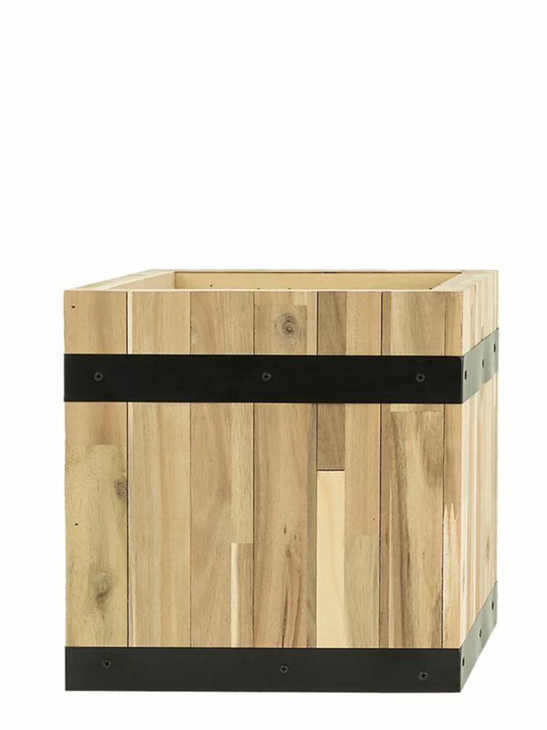 Pflanzwerk® Pflanzkübel Cube - Akazien Holz - 36 cm x 35 cm x 35 cm günstig online kaufen