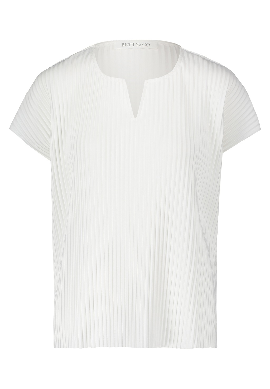 Betty&Co Kurzarmshirt "Betty & Co Damen Kurzarm-Shirt mit Plissee", (1 tlg. günstig online kaufen