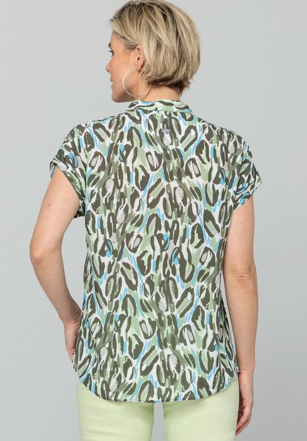 Marie-Stella-Maris Kurzarmbluse - Kurzarm Bluse mit Print - sommerliche Blu günstig online kaufen