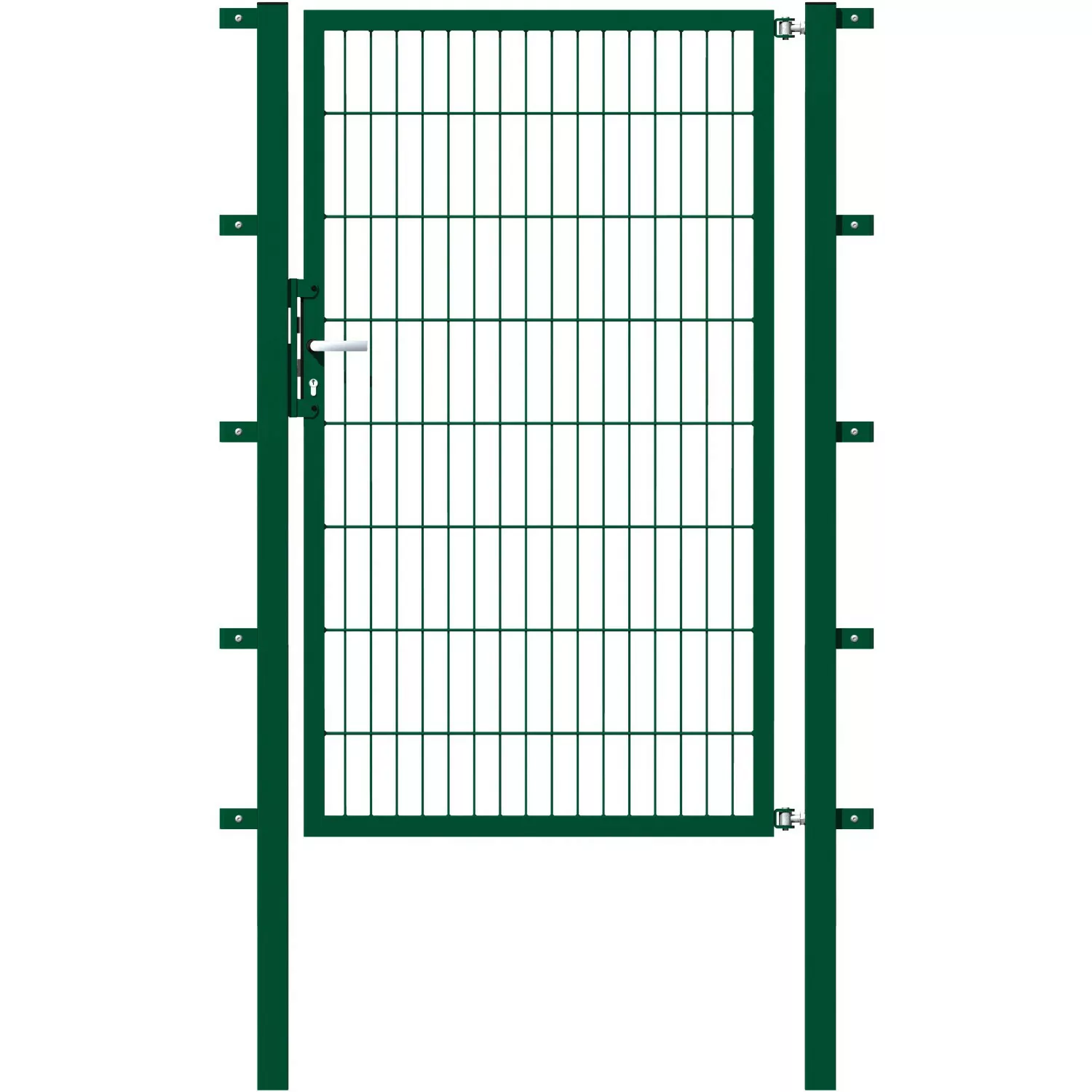 Metallzaun Einzeltor für Doppelstabmatte Grün 180 cm x 100 cm günstig online kaufen